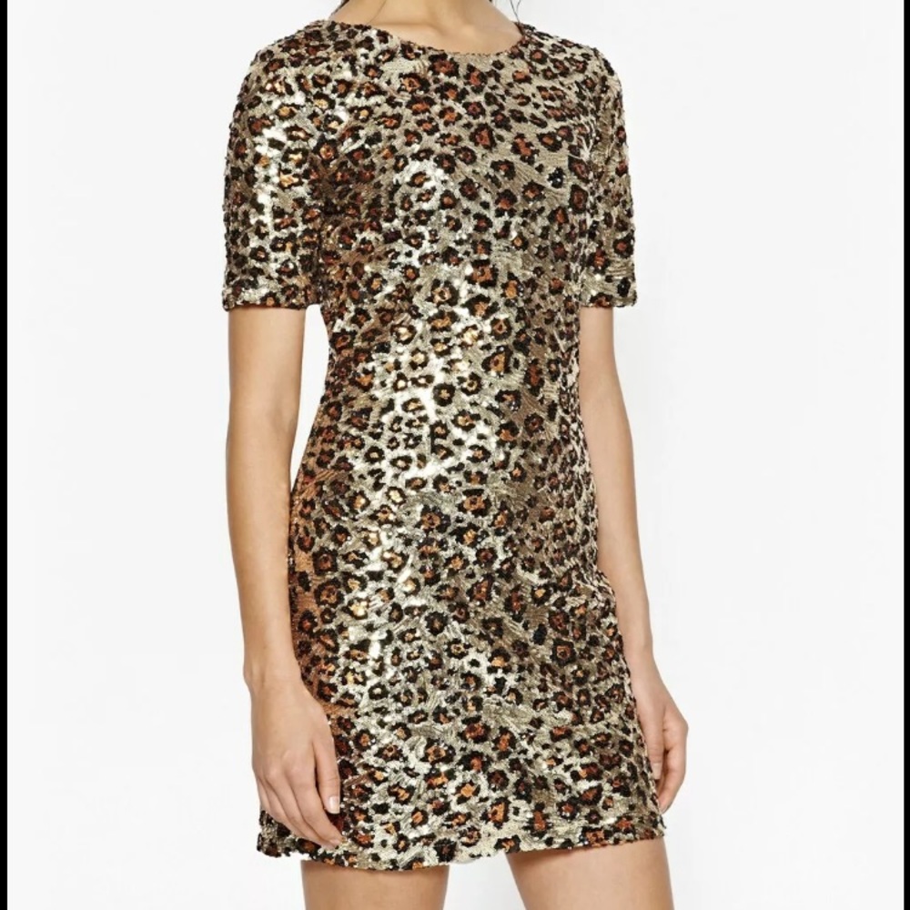 NWT French Connection Leopard print dress US 6